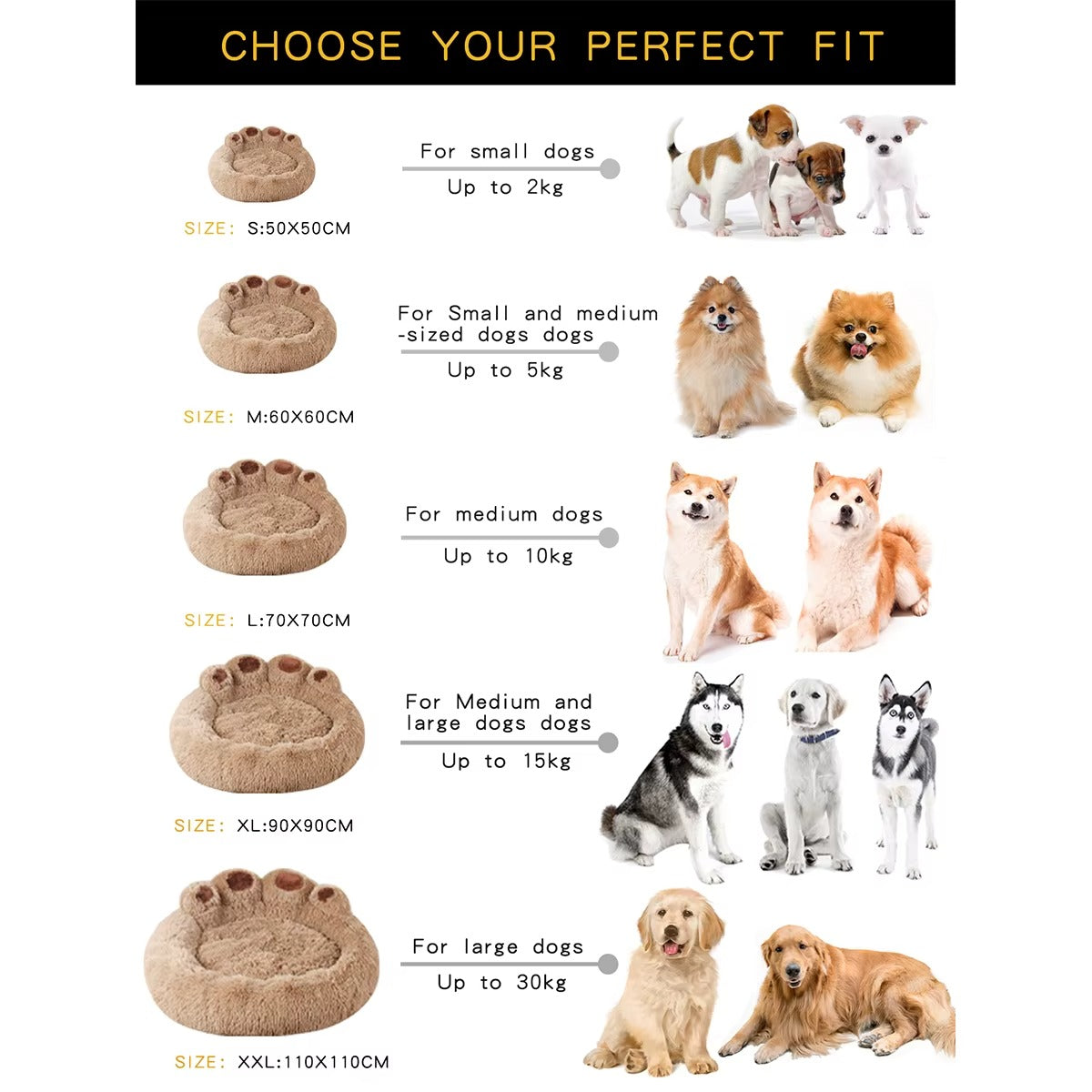 Petena™ Calming Plush Dog Bed – Warm & Cozy Sleep Nest
