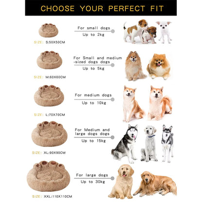 Petena™ Calming Plush Dog Bed – Warm & Cozy Sleep Nest